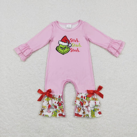 LR0778 baby clothes baby christmas romper baby christmas romper