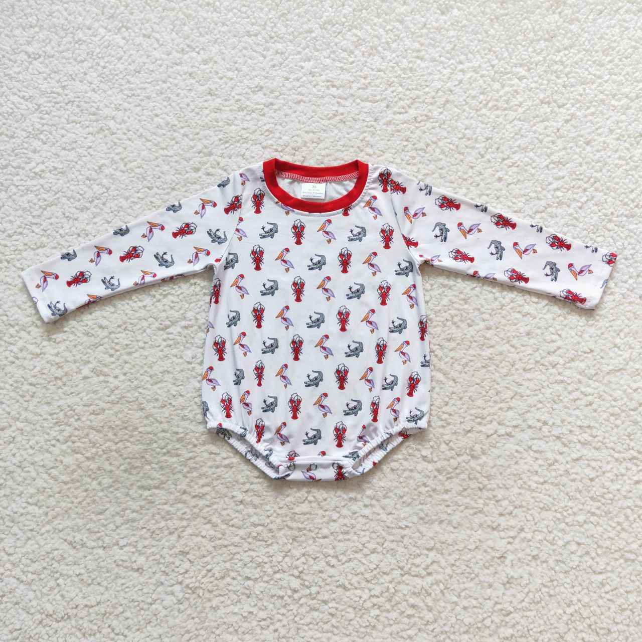 LR0610  baby clothes crawfish boy winter bubble