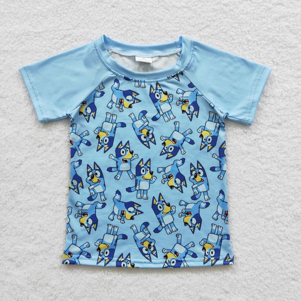 toddler clothes blue cartoon matching clothing
