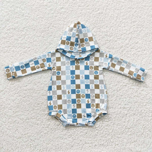 LR0268 baby girl clothes winter hoodies romper bubble
