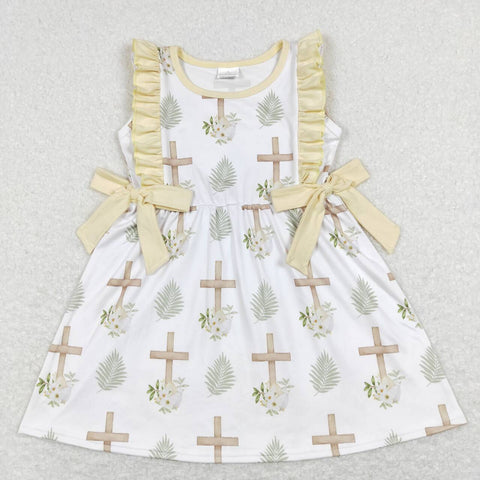 GSD0571 kids clothes girls cross girl easter dress baby spring clothes drsses