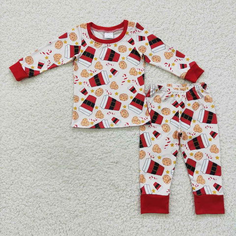 BLP0242 toddler boy clothes boy christmas pajamas set
