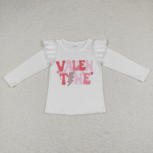 GT0440 baby girl clothes girl valentines day clothes winter top valentine shirt top