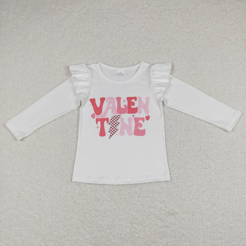 GT0440 baby girl clothes girl valentines day clothes winter top valentine shirt top
