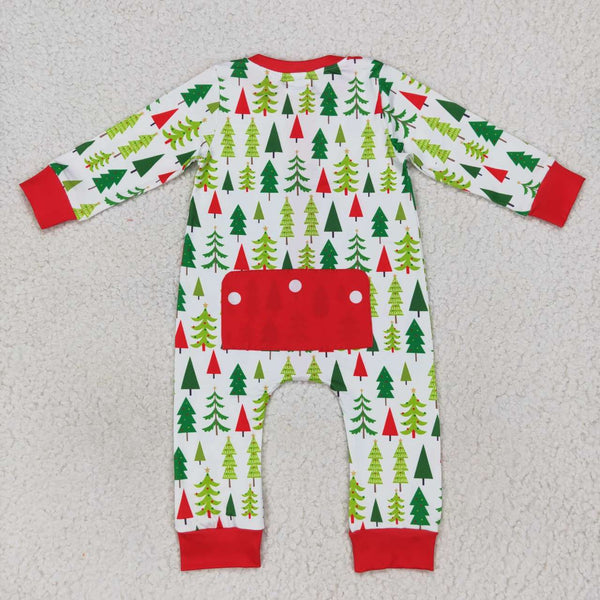 LR0627 baby boy clothes tree boy christmas romper