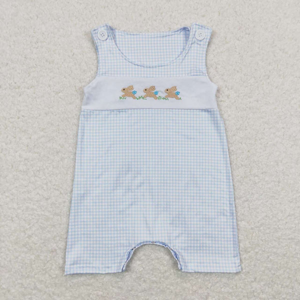 SR0621 toddler boy clothes rabbit bunny embroidery boy easter bubble