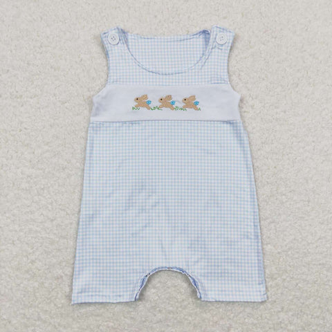 SR0621 toddler boy clothes rabbit bunny embroidery boy easter bubble