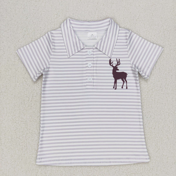 BT0337 kids clothes boys deer boy summer tshirt deer shirt