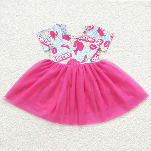 GSD0462 toddler girl clothes tulle girl summer dress