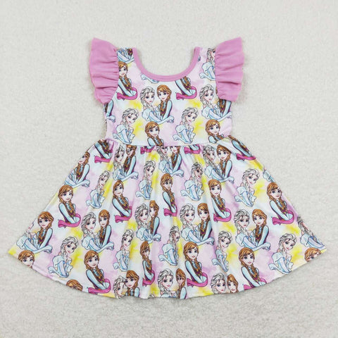 GSD0762 baby girl clothes princess girl summer dress toddler twirl dress