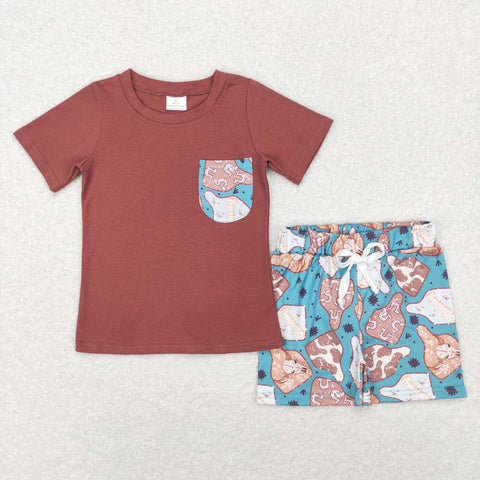 BSSO0348 baby boy clothes shorts set summer outfit summer shorts set