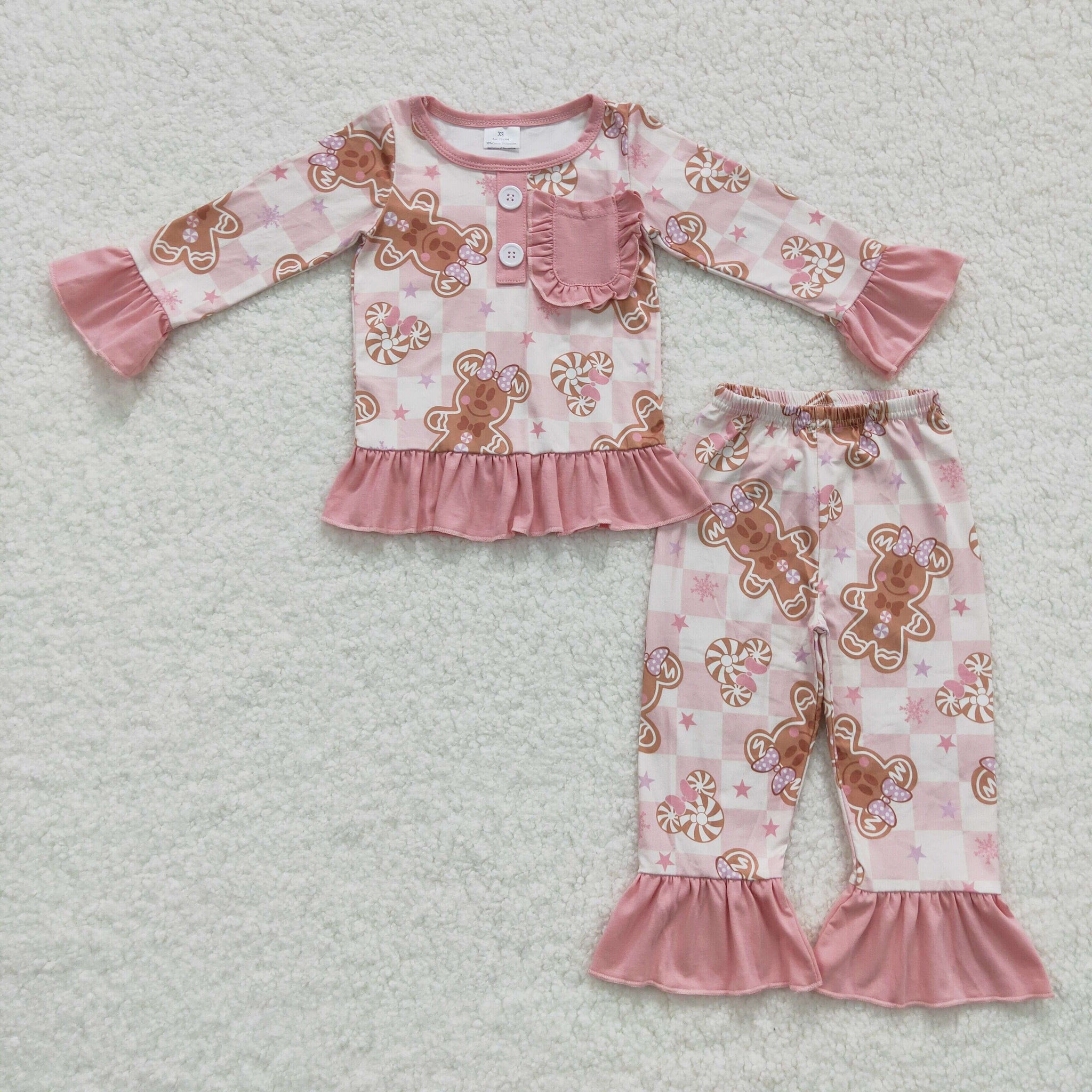 GLP0548 toddler girl clothes girl pajamas set