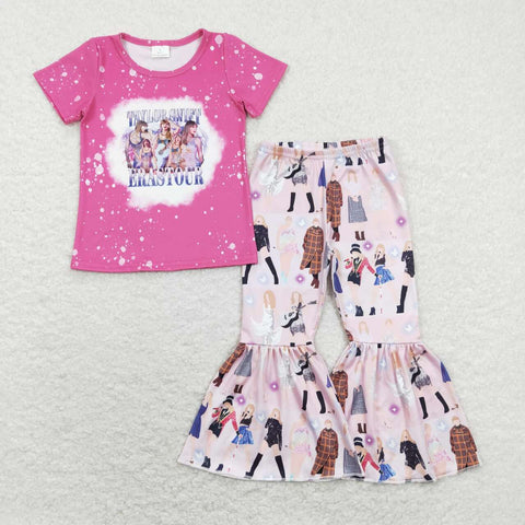 GSPO1244 baby girl clothes girls female singer toddler bell bottoms outfit fall spring set