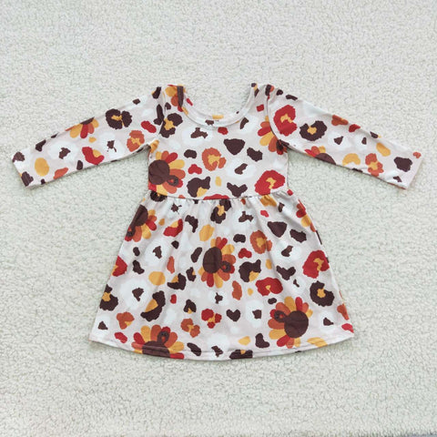 GLD0320 baby girl clothes girl thanksgiving dress