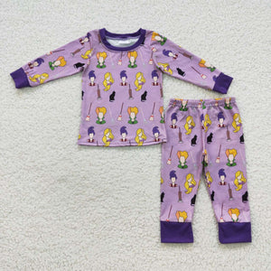 BLP0257 toddler boy clothes boy halloween pajamas set