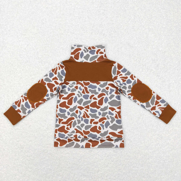 BT0468 baby boy clothes camouflage boy winter shirt top