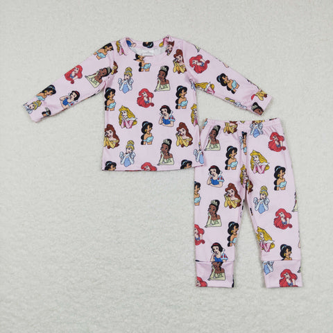 GLP0970 baby girl clothes princess girl winter pajamas set