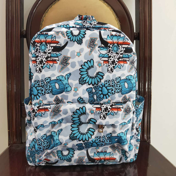 BA0076 toddler backpack flower girl gift back to school cow farm preschool bag