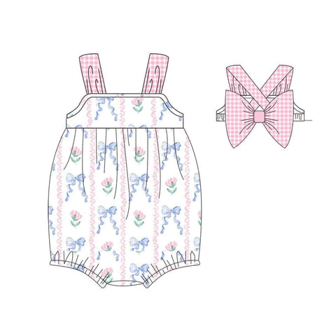 Order Deadline:6th May. Split order baby girl bow tie summer bubble