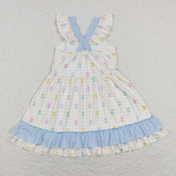 GSD0582 baby girl clothes egg girl easter dress toddler easter clothes