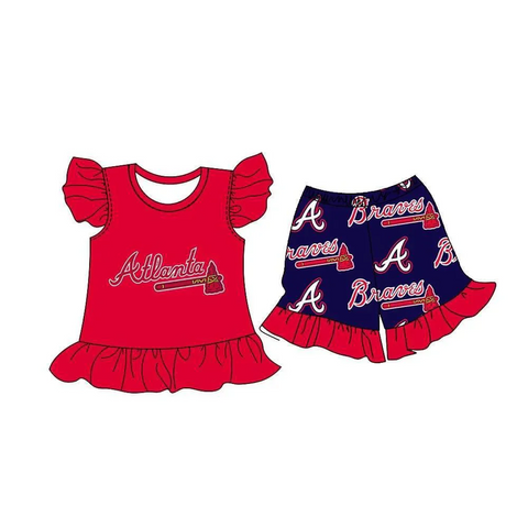 Order Deadline:20 th May.Split order toddler clothes state girl summer shorts set 1
