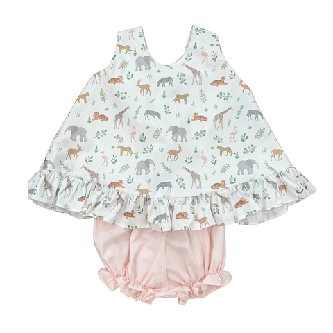 Order Deadline:9th May. Split order baby girl clothes animal girl summer shorts set