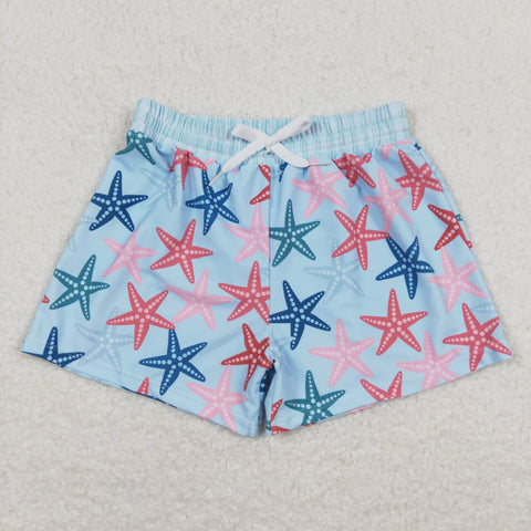 S0241 baby boy clothes starfish shell boy summer swim shorts