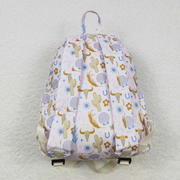 BA0156 toddler backpack western cactus flower girl gift back to school preschool bag