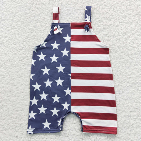 SS0069 baby girl clothes july 4th patriotic romper