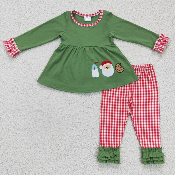 christmas clothes santa claus green matching clothing