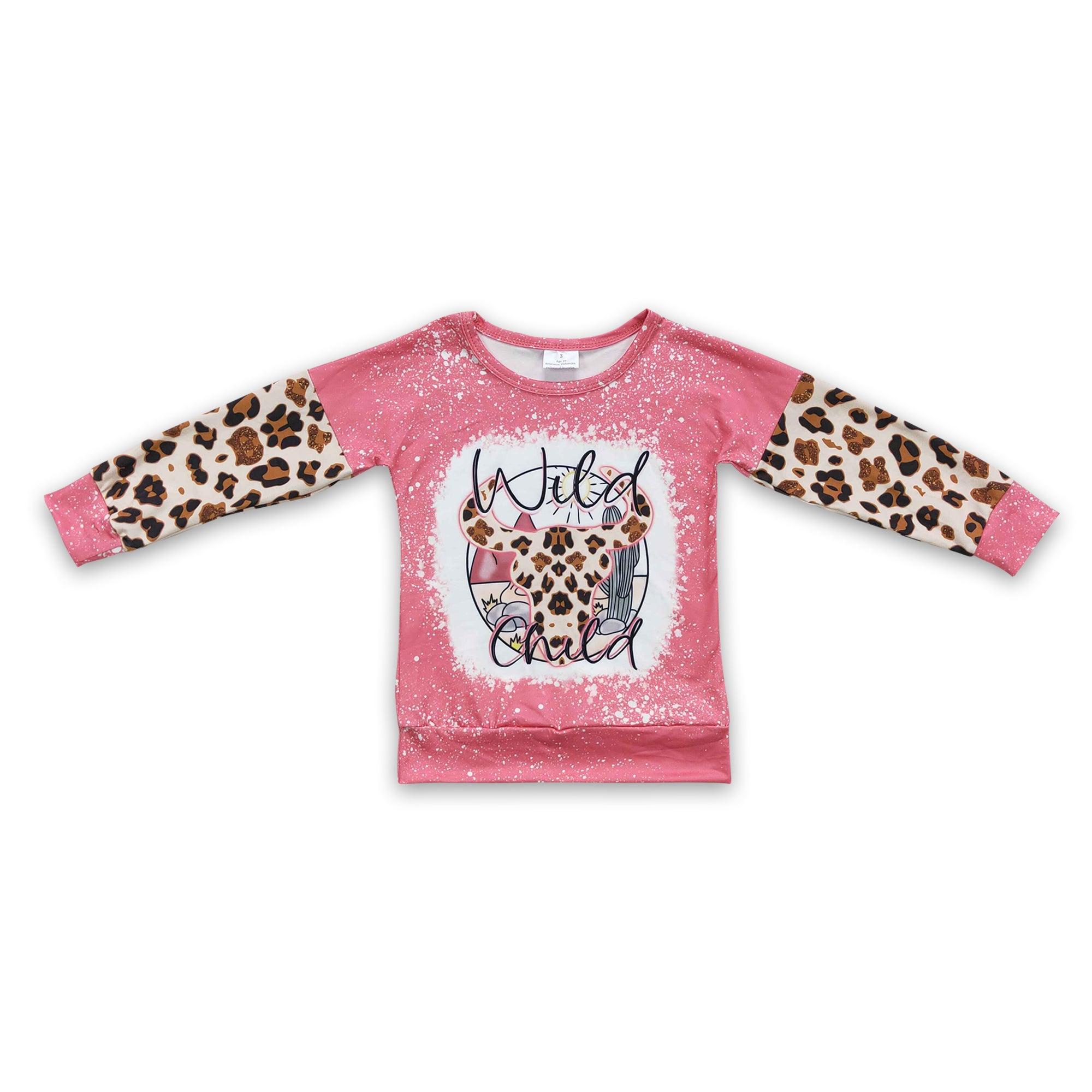 GT0083 toddler clothes cow wild child winter top shirt