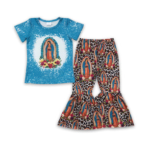 GSPO0272 baby girl clothes blue jesus spring fall outfits