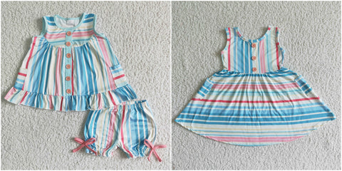 kids clothing colorful stripe clothes matching