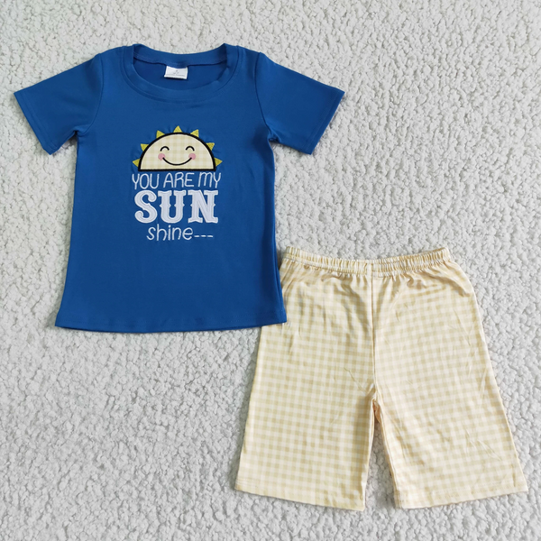 kids you are my sunshine summer matching clothes