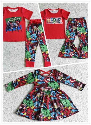 kids fall clothes matching hero red clothes
