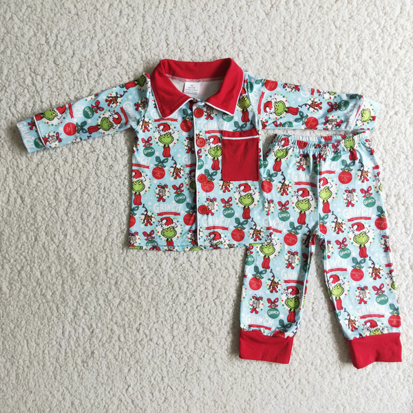 sleepwear cartoon matching christmas pajamas set 1