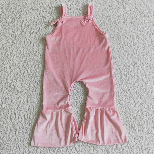 toddler girl jumpsuit colorful velvet jumpsuit