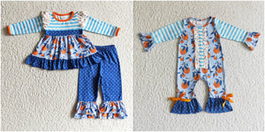 baby girl clothes matching fruit stripe clothing