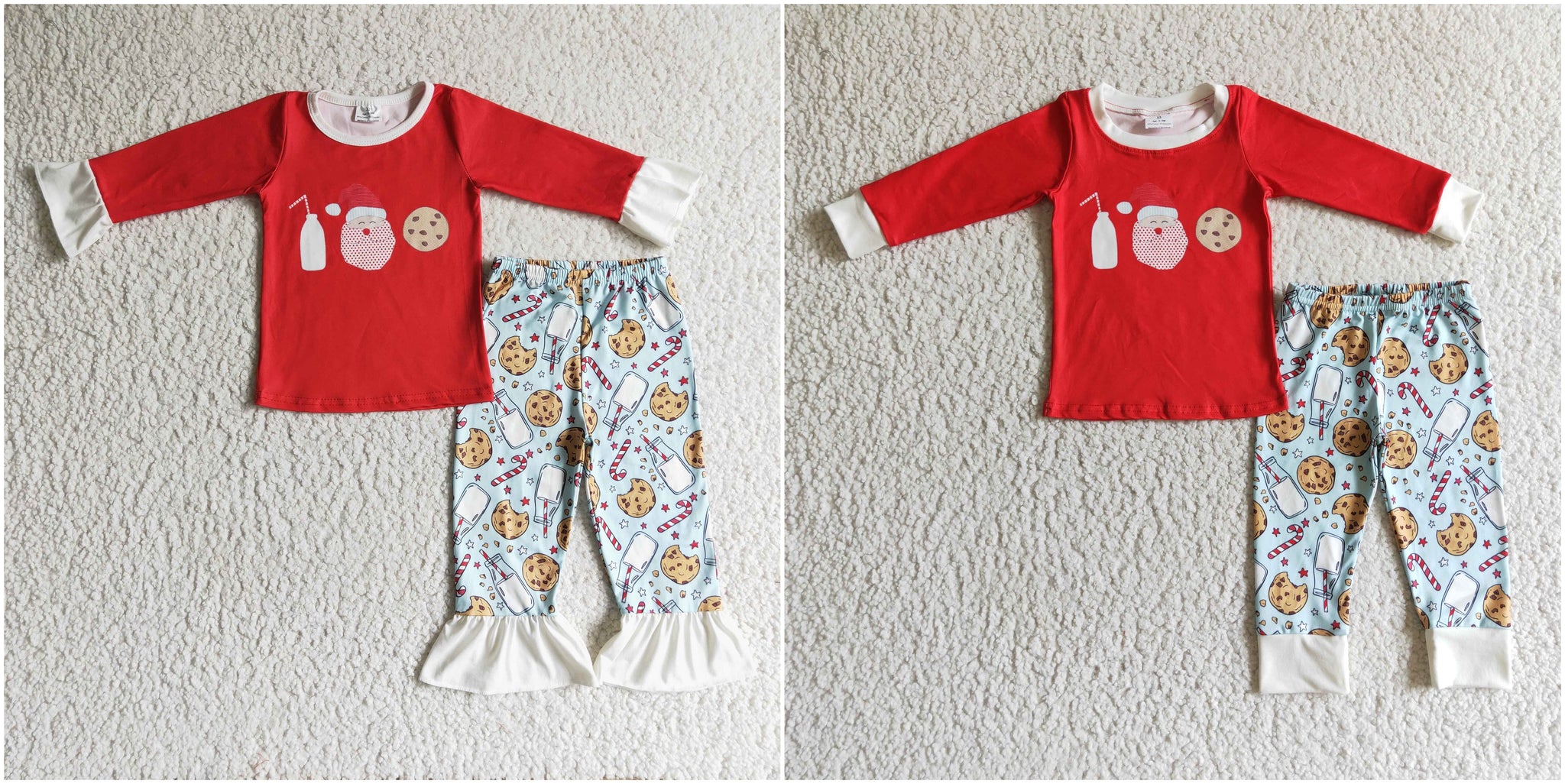 toddler clothing red santa claus matching christmas pajamas