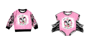 pre-order toddler clothes cow floral matching clothes