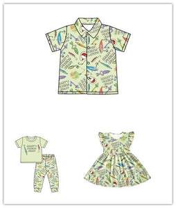 pre-order daddy's fishing matching clothes