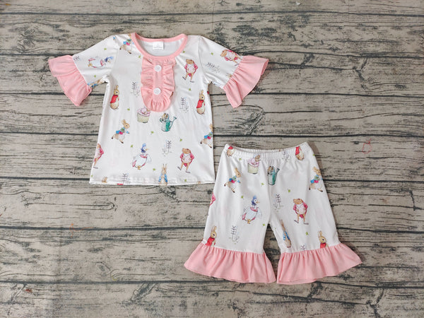 GSSO0155 baby girl clothes shorts set summer outfits