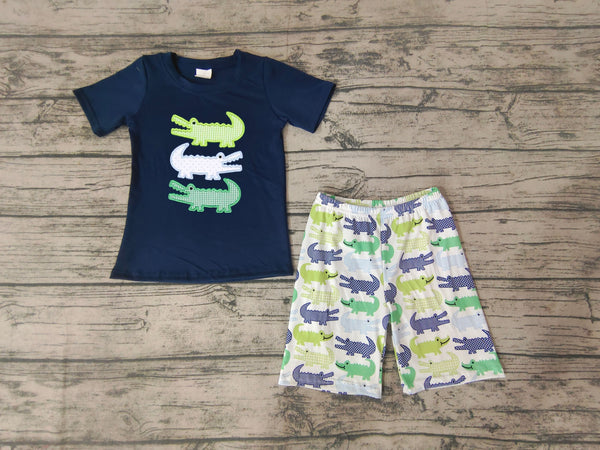 BSSO0132 baby boy clothes embroidery summer outfits
