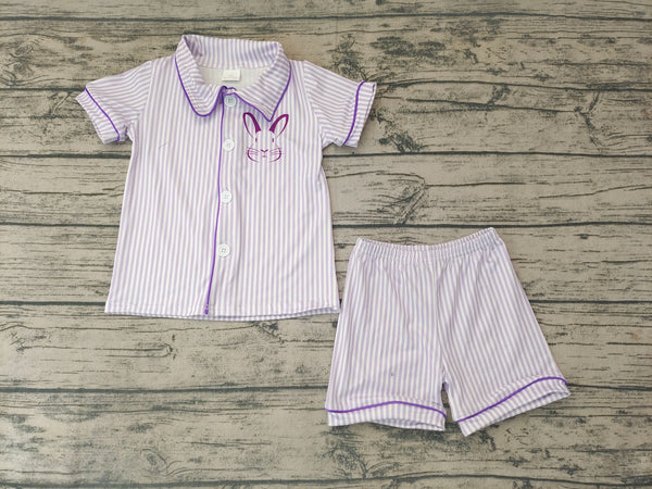 BSSO0105 baby boy clothes purple bunny easter outfits