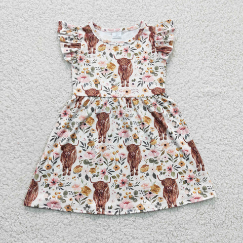 GSD0158 baby girl clothes cow summer dress