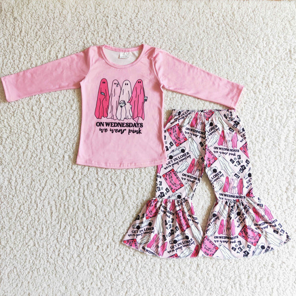 ghost pink halloween  matching clothes
