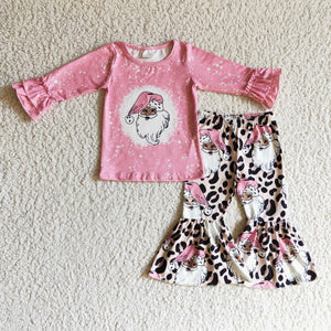 GLP0257 baby girl clothes santa cute santa christmas clothes set