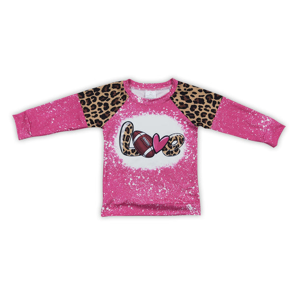 GT0082 toddler clothes love football winter shirt