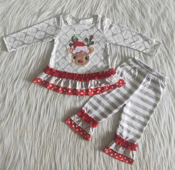 6 A13-27 deer christmas clothes embroidery set