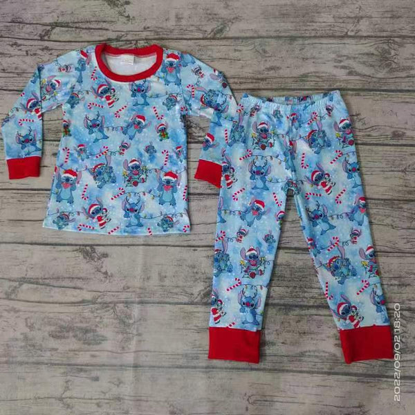 BLP0096 sleepwear kids clothes boys cartoon christmas pajamas